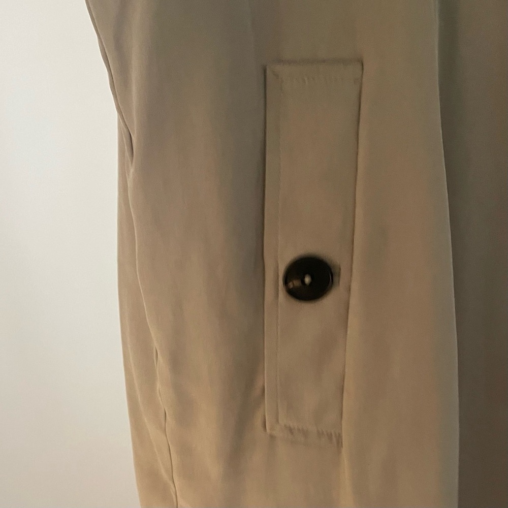 ZARA Elegant Olive Green Women's Trench Over Coat - Picture 8 of 12